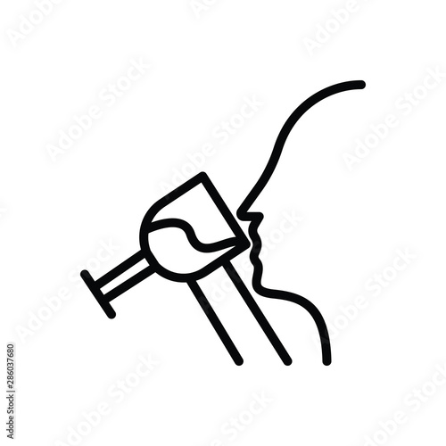 Black line icon for taste relish 