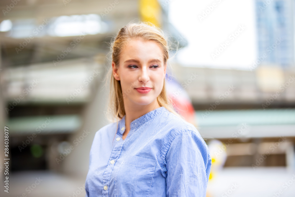 Fototapeta premium Portrait of confident businesswoman 