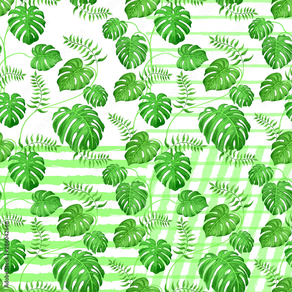 custom made wallpaper toronto digitalseamless pattern with leaves