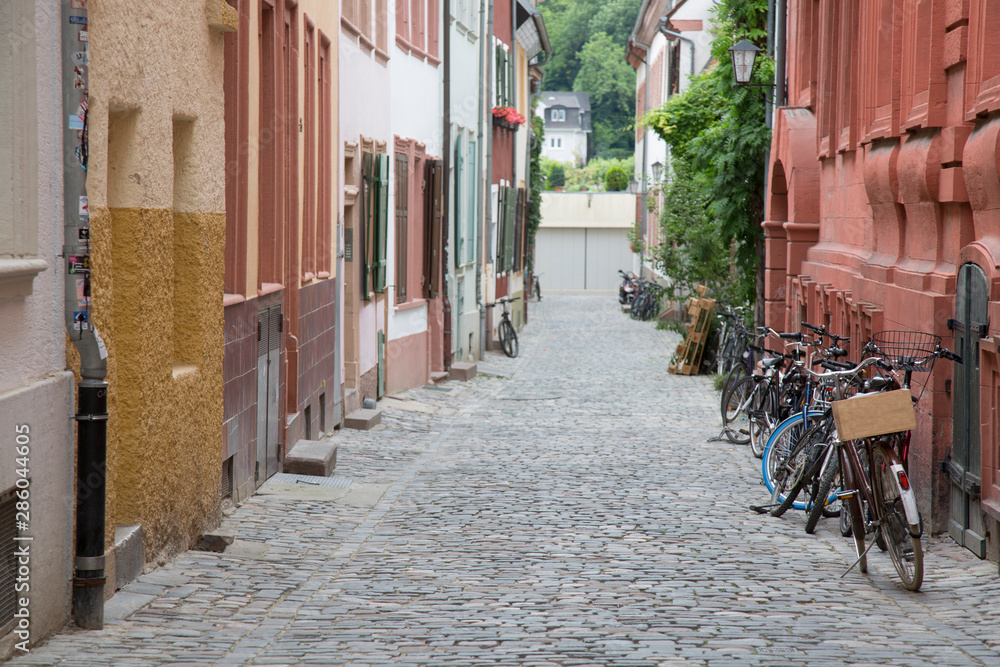 Bicycles in Steet at Heidelberg