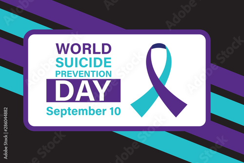 World Suicide Prevention Day. Celebrate in September 10, 2019.Design for poster, greeting card, banner, and background.  photo