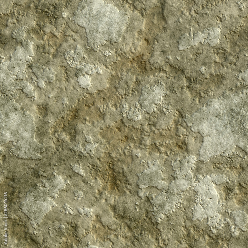 Grunge seamless texture, colored cement, 3d illustration
