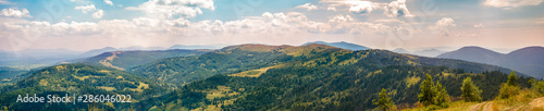 Beautiful mountains in the Carpathians