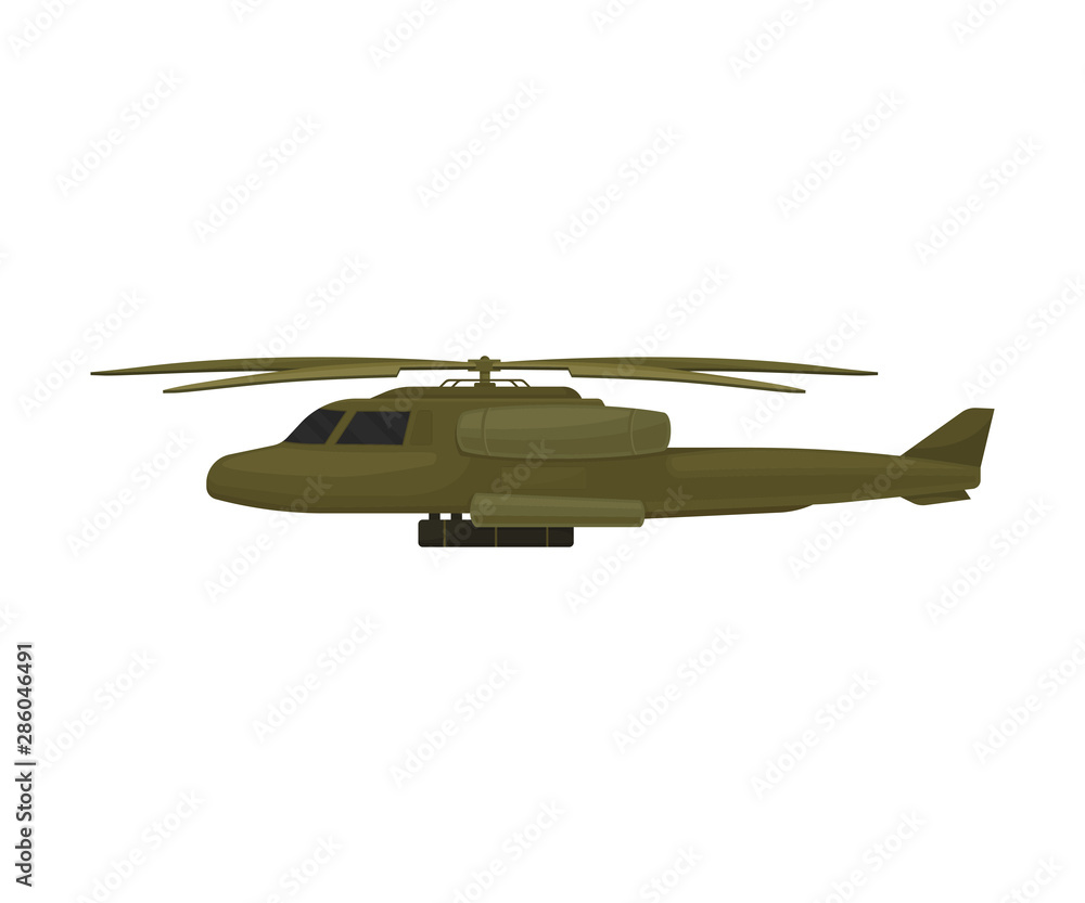 Military verotlet. Vector illustration on a white background. Military verotlet. Vector illustration on a white background.