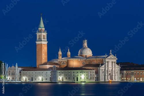 The church and monastery on island San Giorgio Maggiore in the lagoon of Venice, Italy