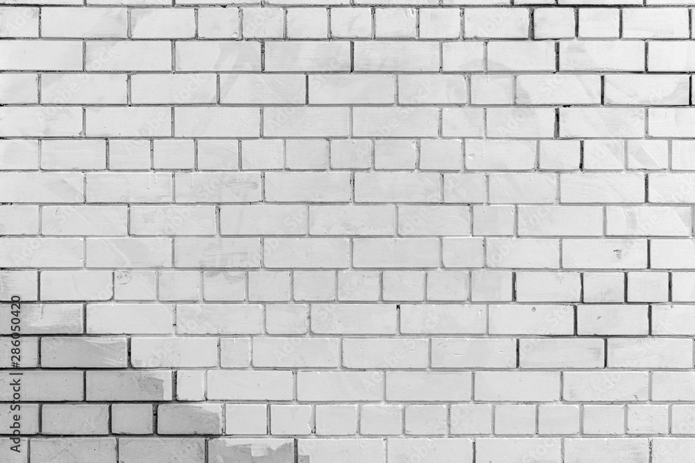 Obraz premium Old white Brick Wall Texture backdrop copy space