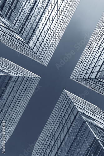 Exterior of modern architecture. Building abstract background