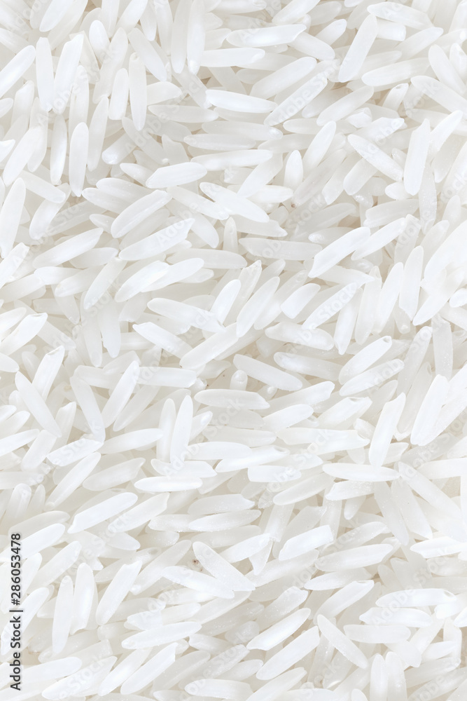 Background made of rice, selective focus Background made of rice, selective focus