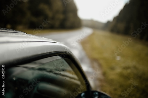 concept road trip by autumn road © velimir