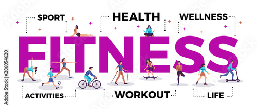 Fitness Lettering Title