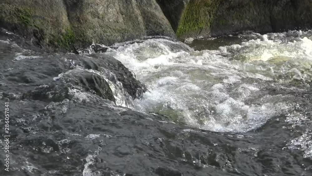Granite rapids and rapids with rapidly flowing water on the South Bug River, Ukraine Granite rapids and rapids with rapidly flowing water on the South Bug River, Ukraine