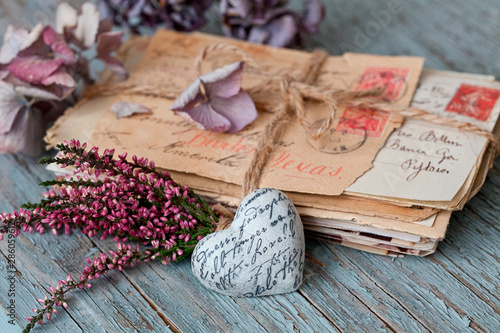 Nostalgic Still Life With Old Letters