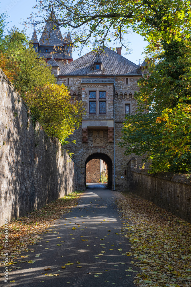 Zugang zum Schloss von Braunfels/Deutschland