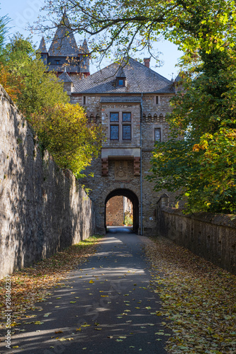 Zugang zum Schloss von Braunfels/Deutschland