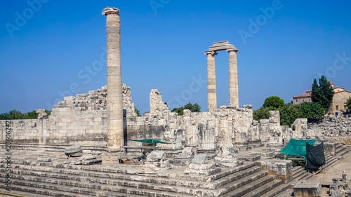 Apollon temple - Ruins of the Temple of Apollo in Didim, Turkey-
