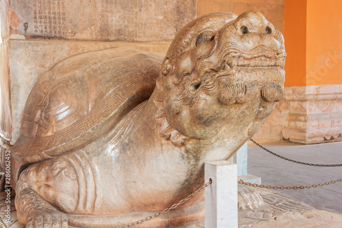 Quadro em tela Stone turtle in the stele pavilion on the Sacred Road to the Ming Graves