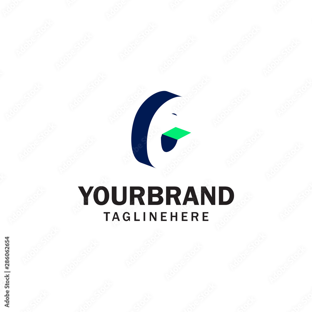 C Letter logo in negative space vector design template elements C Letter logo in negative space vector design template elements