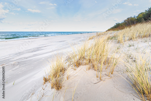 Baltic sea on the Polish coast