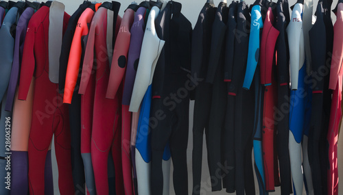 Selection of wetsuits