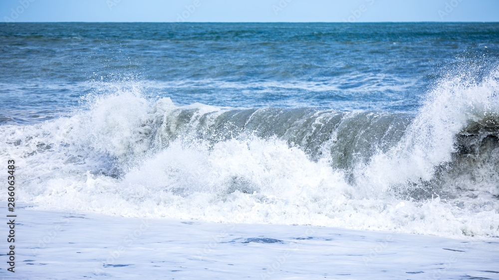 stormy ocean scenery background