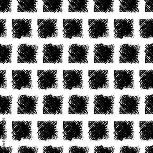 Seamless Pattern hand drawn with scribble Smear