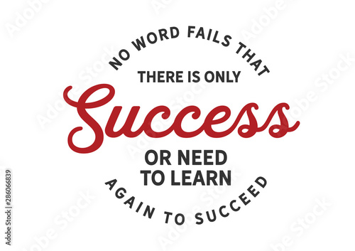 Success Philosophy: Failure is Learning, Not the End (Red/black Vibe)