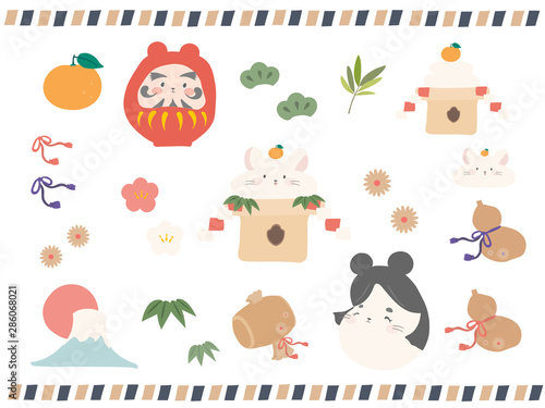 ネズミ福　素材集