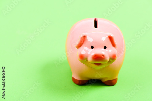 Piggy bank symbol of money savings. More ideas for your money. Finances and investments bank. Bank deposit. Piggy bank adorable pink pig close up. Accounting and family budget. Financial education