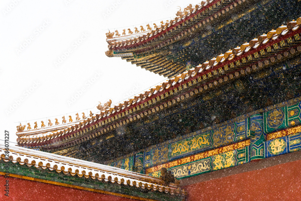 Under the snow of the Forbidden City Under the snow of the Forbidden City