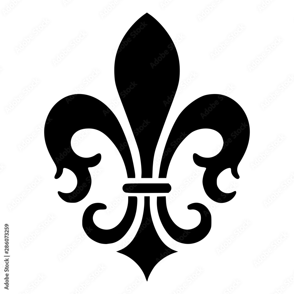 French fleur de lis vector icon illustration -Symbol,icon,sign