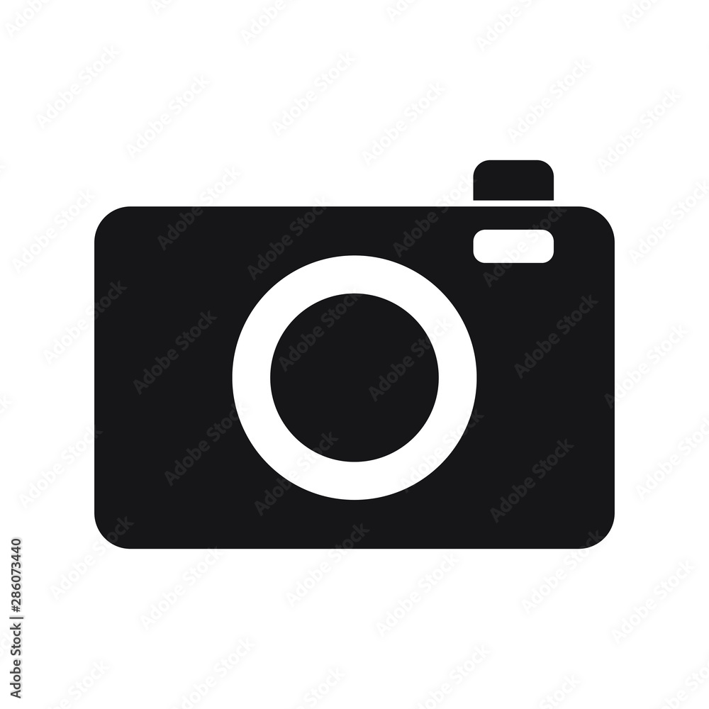 Photo camera vector icon isolated Photo camera vector icon isolated