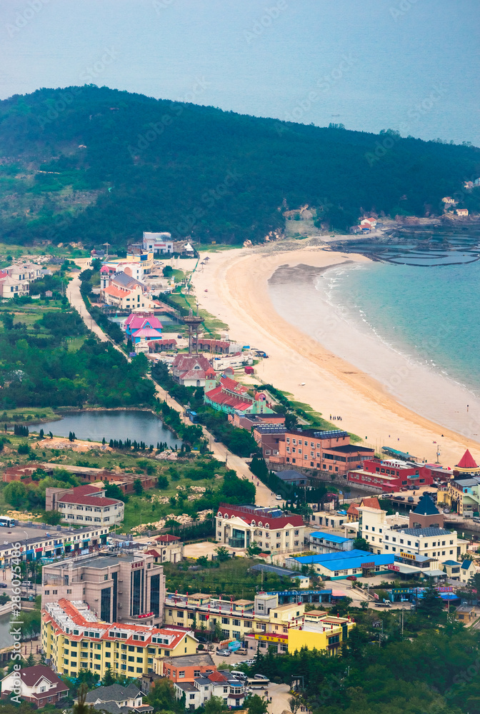 Fototapeta premium Laoshan Yangkou Scenic Area overlooks Qingdao