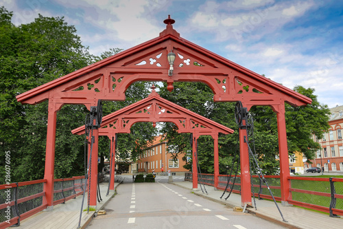 OId bridge in Trondheim Norway