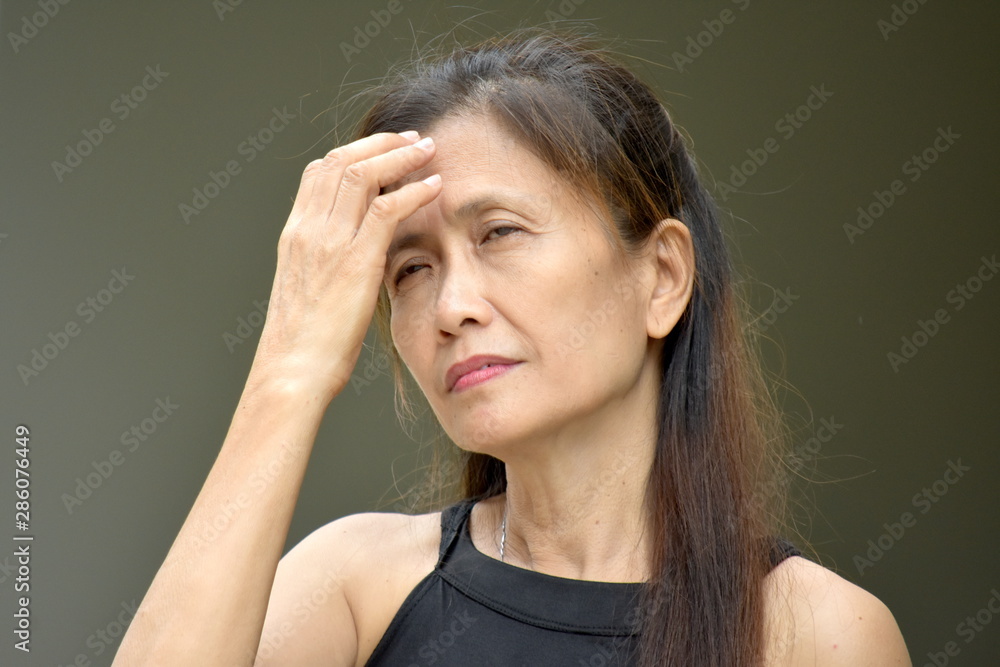 Retired Minority Female Senior With Alzheimers Retired Minority Female Senior With Alzheimers