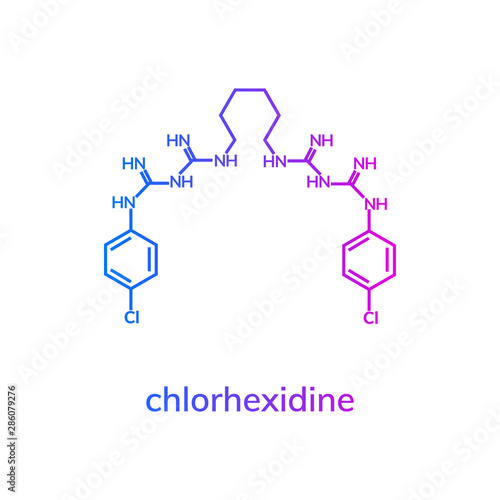 Chlohexidine gluconate chemical formula, disinfectant and antiseptic