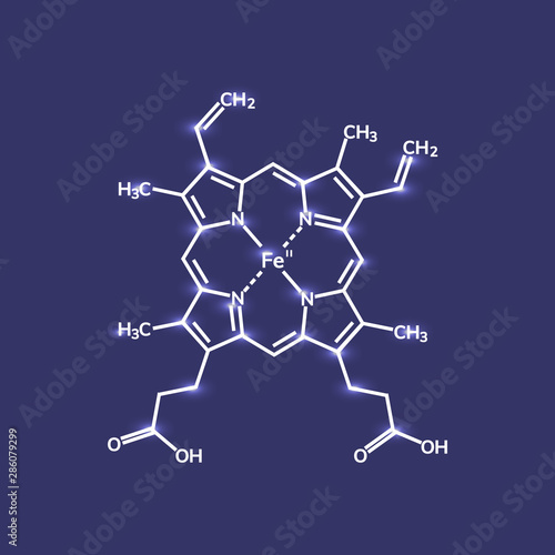 Shining hemoglobin (haemoglobin) chemical formula