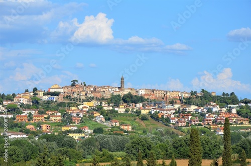 village peccioli tuscany italy