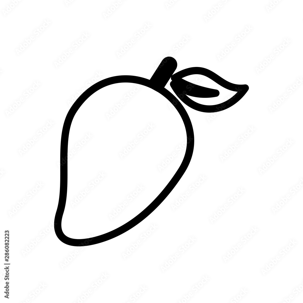Mango icon vector Mango icon vector