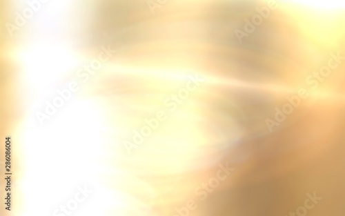 golden yellow light flare abstract with yellow background 