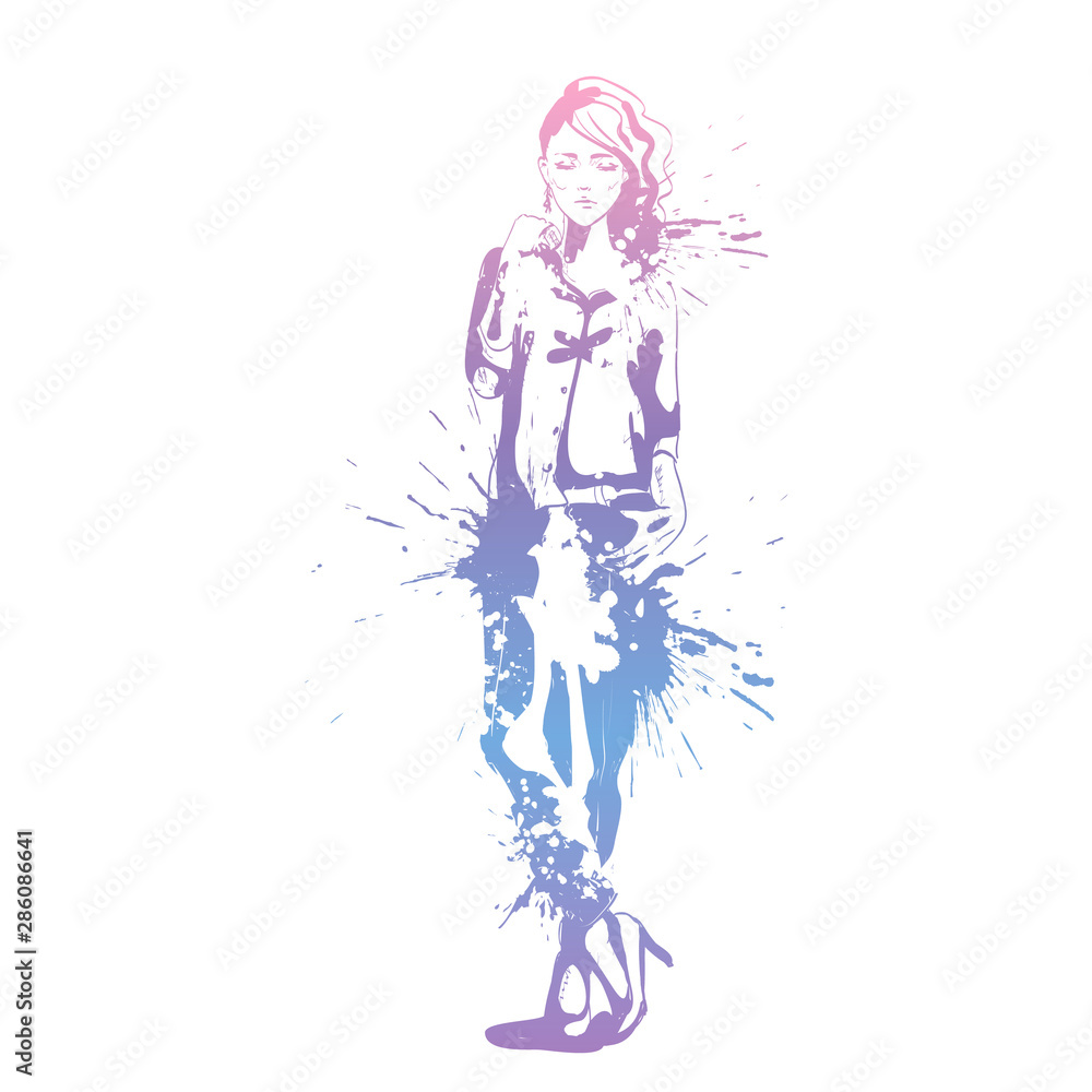 Fashion look girl Fashion look girl