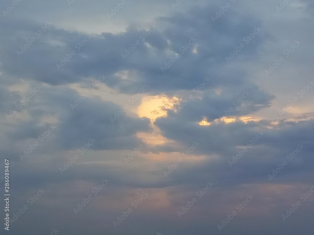sky with clouds and sun sky with clouds and sun