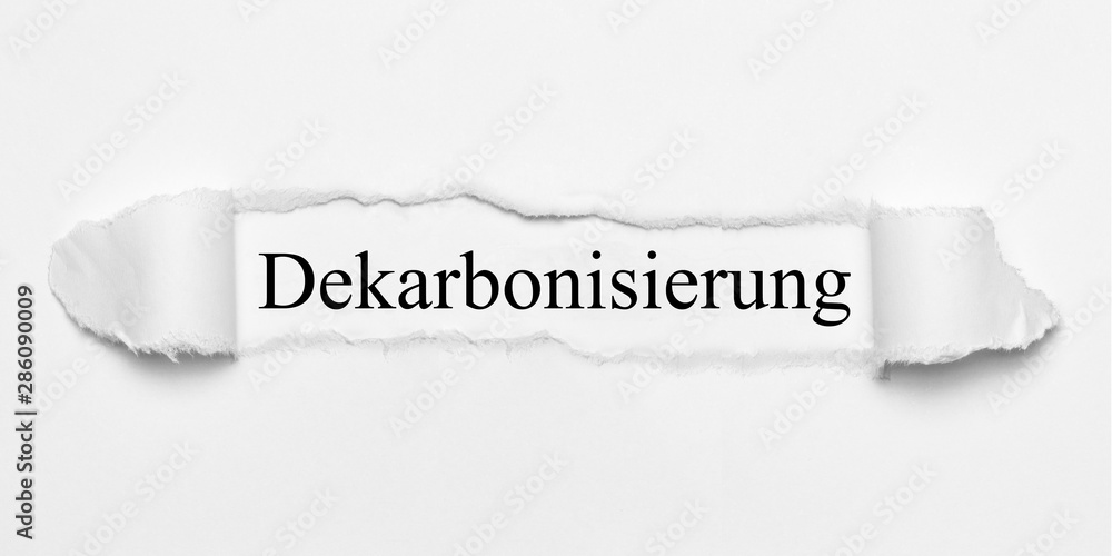 Obraz premium Dekarbonisierung 
