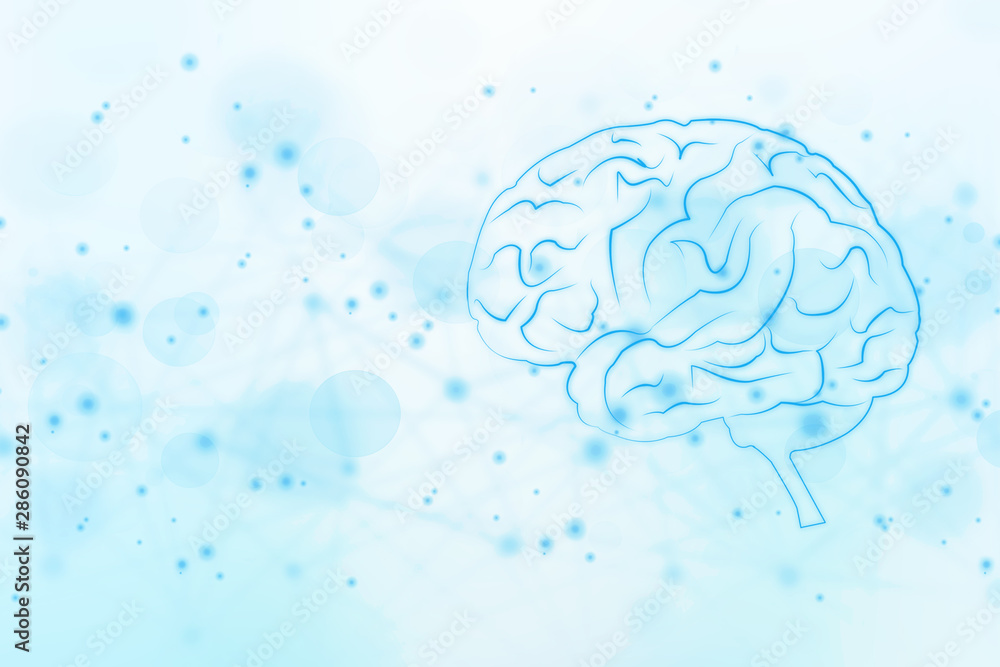 2d illustration Human health brain 2d illustration Human health brain