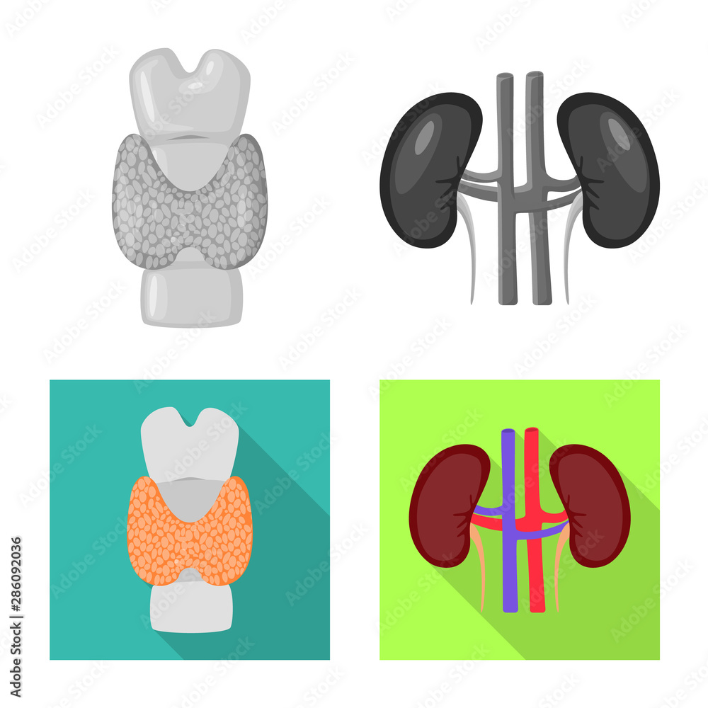 Vector illustration of biology and scientific sign. Collection of biology and laboratory vector icon for stock.