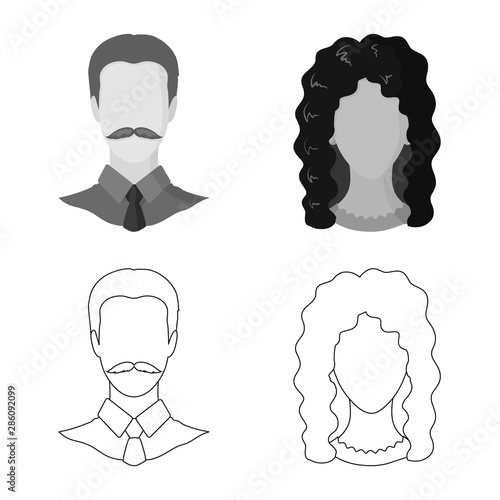 Isolated object of professional and photo symbol. Collection of professional and profile stock symbol for web.