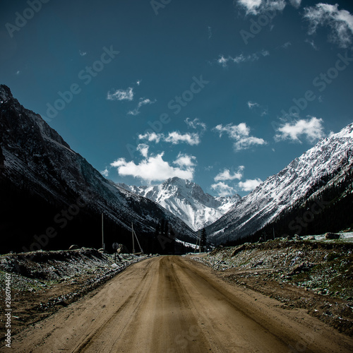 mountain road in the mountains