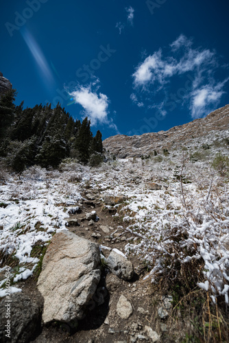 mountain landscape with sky