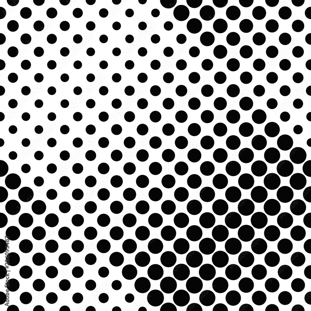 Geometrical seamless circle pattern background - black and white abstract vector design Geometrical seamless circle pattern background - black and white abstract vector design