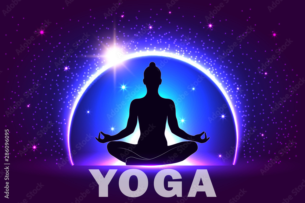 Vector banner international yoga day june 21st, mockup of poster for advertising, education, invitation to training courses, illustration for a book or magazine page. Vector banner international yoga day june 21st, mockup of poster for advertising, education, invitation to training courses, illustration for a book or magazine page.