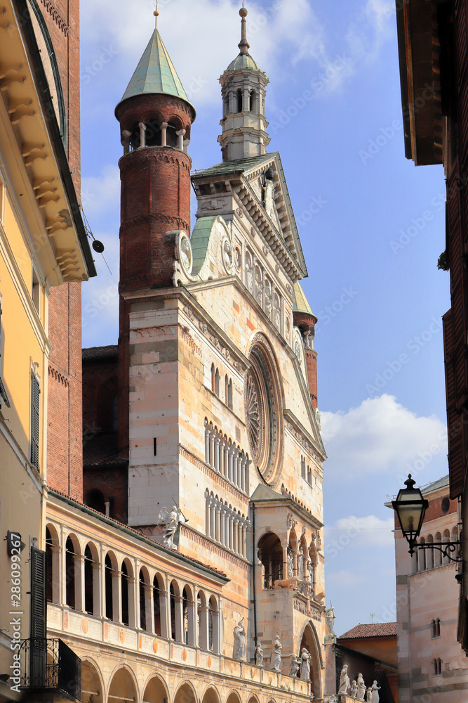 cremona city cathedral in italy